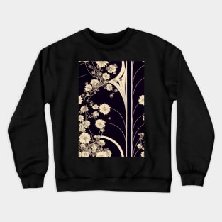 Beautiful White Floral pattern #64 Crewneck Sweatshirt